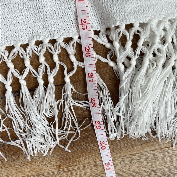 Lilly Pulitzer Tatum Fringe Long Resort White Cardigan Size S - Picture 13 of 13